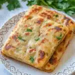 Ground Chicken Stuffed Msemen Recipe
