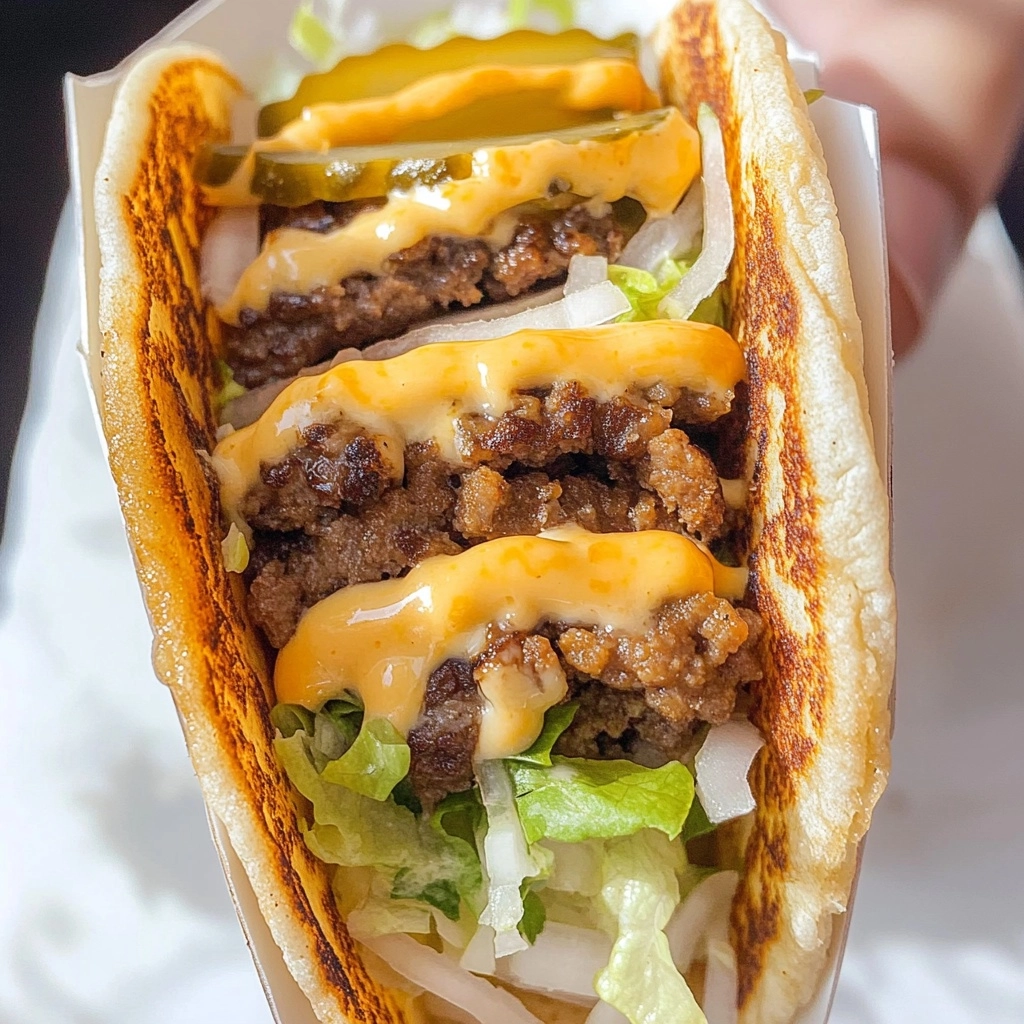 Smash Burger Tacos Recipe - Recipe Image