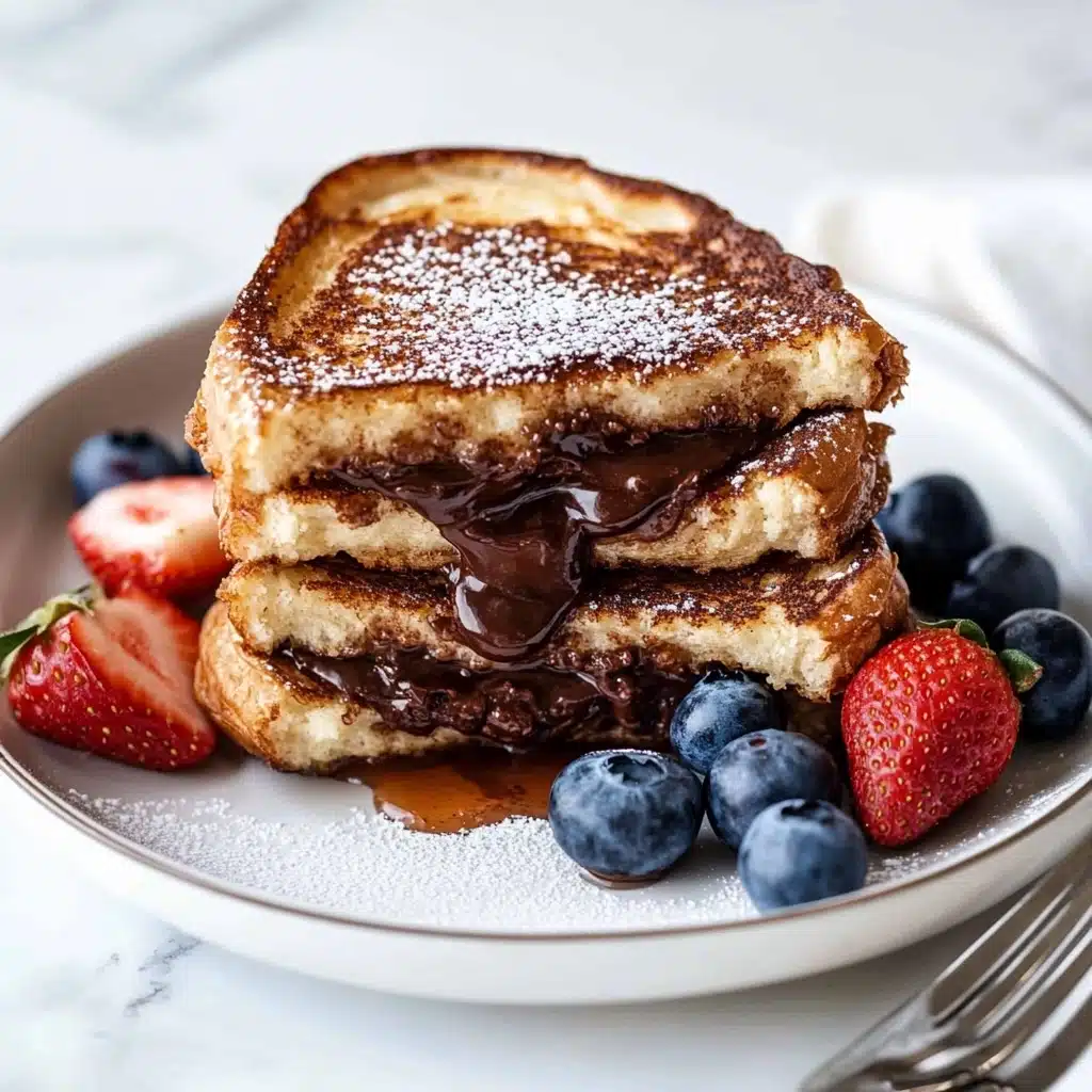 Nutella Stuffed Churro French Toast Recipe - Recipe Image