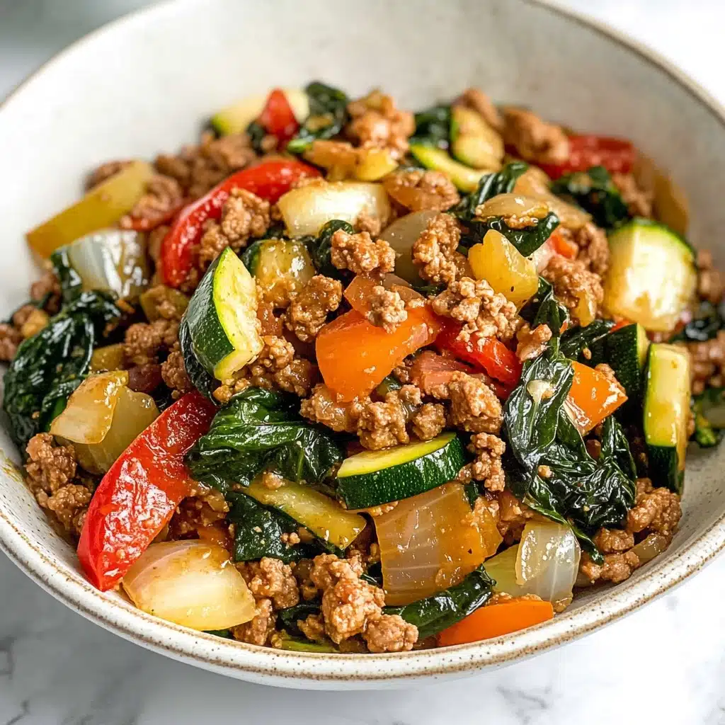 Easy Ground Turkey and Zucchini Skillet Recipe - Recipe Image