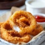 Fried Homemade Onion Rings Recipe