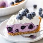 No Bake Blueberry Cream Pie Recipe