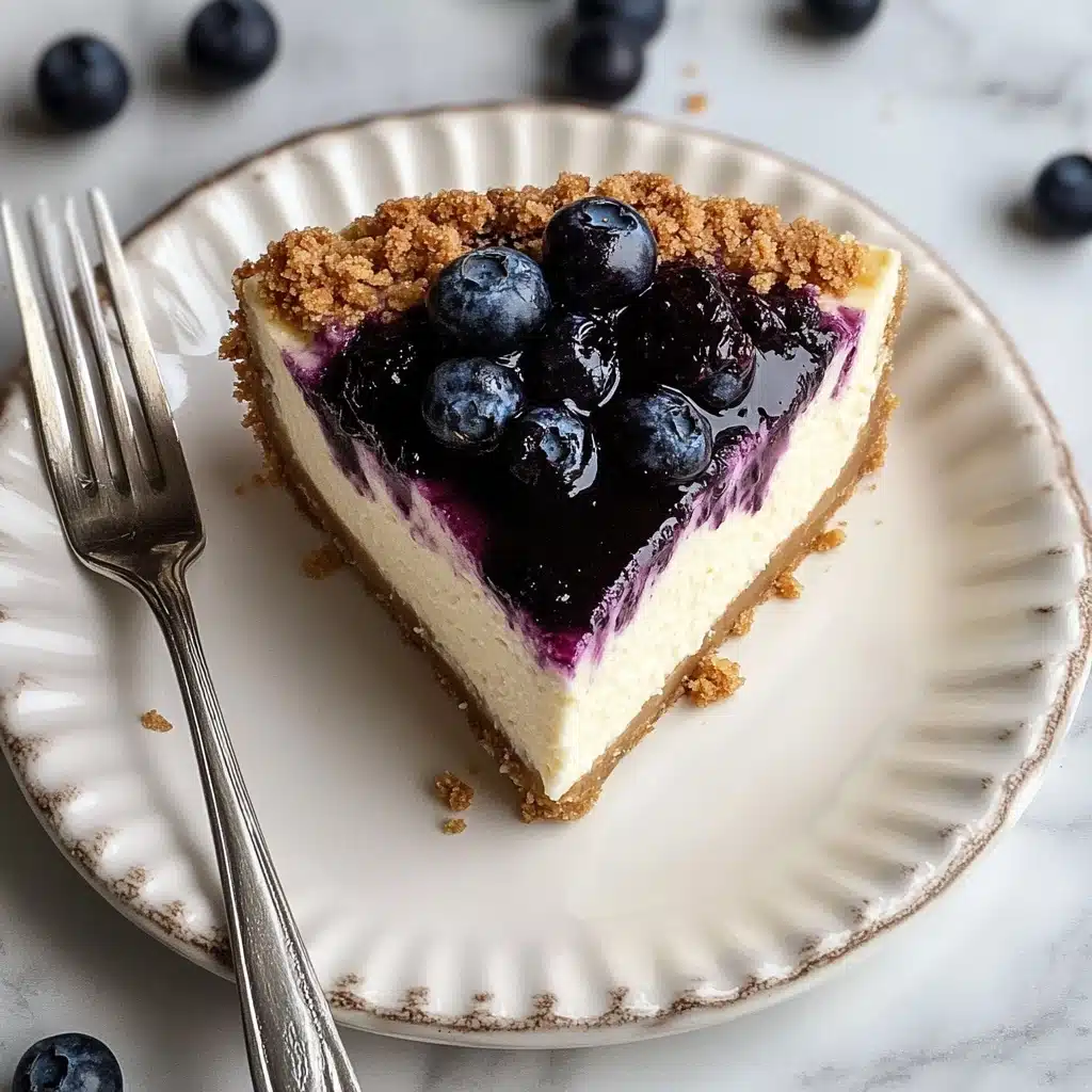 Blueberry Crumble Cheesecake Recipe - Recipe Image