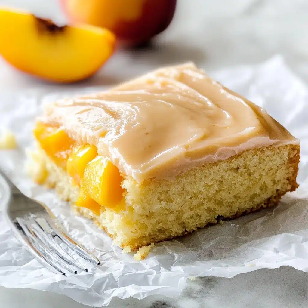 Brown Sugar Peach Cake Recipe - Recipe Image
