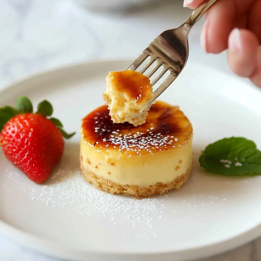 Mini Crème Brûlée Cheesecakes Recipe - Recipe Image
