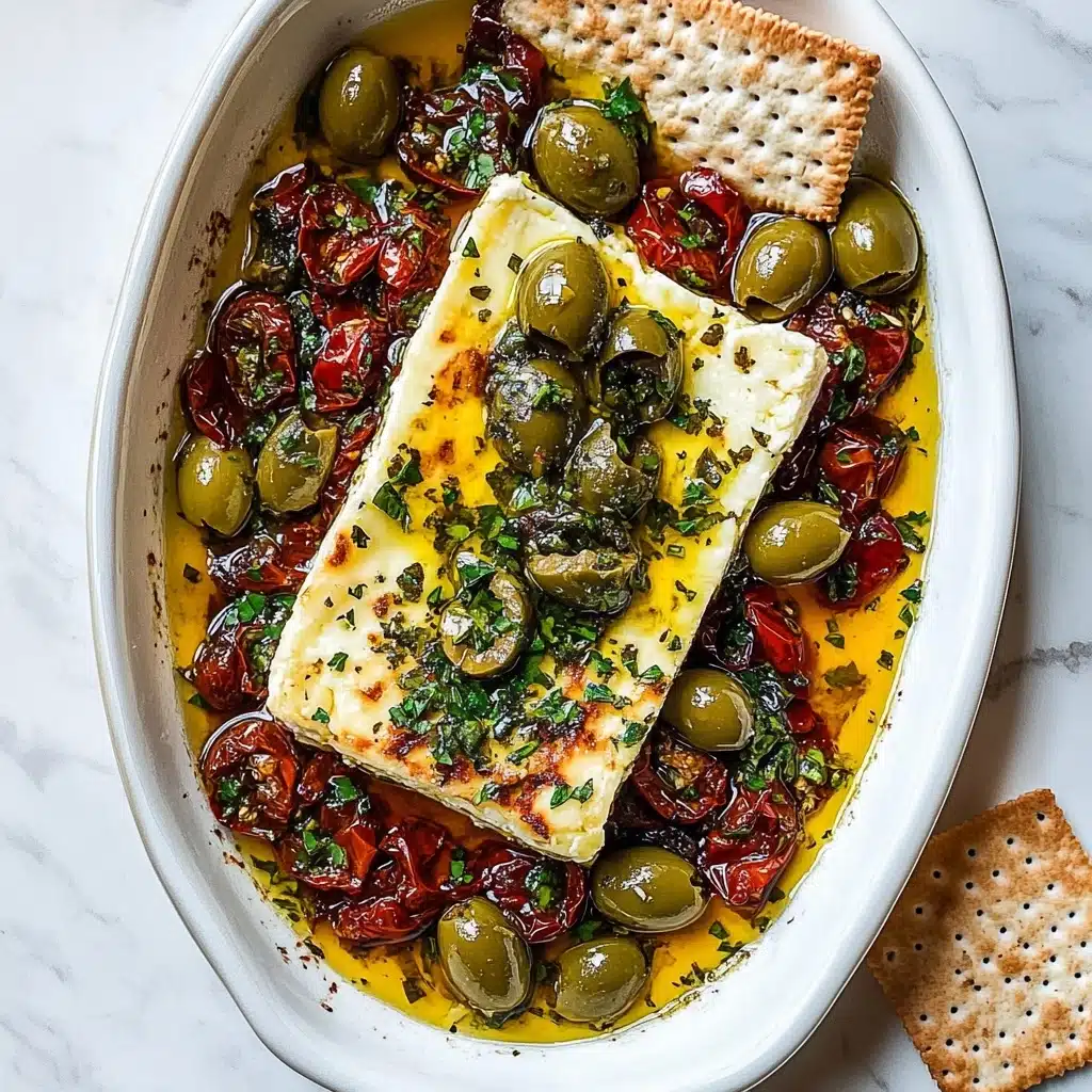 Mediterranean Baked Feta Recipe - Recipe Image