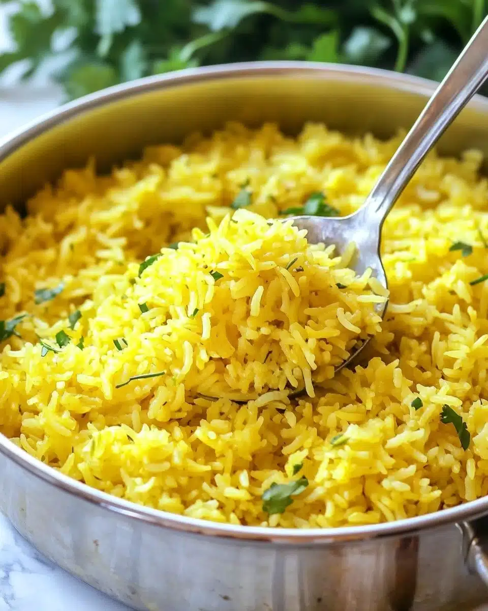 Garlic Turmeric Rice Recipe