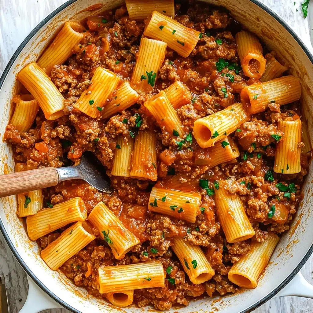 Beef Pasta in Tomato Sauce Recipe - Recipe Image