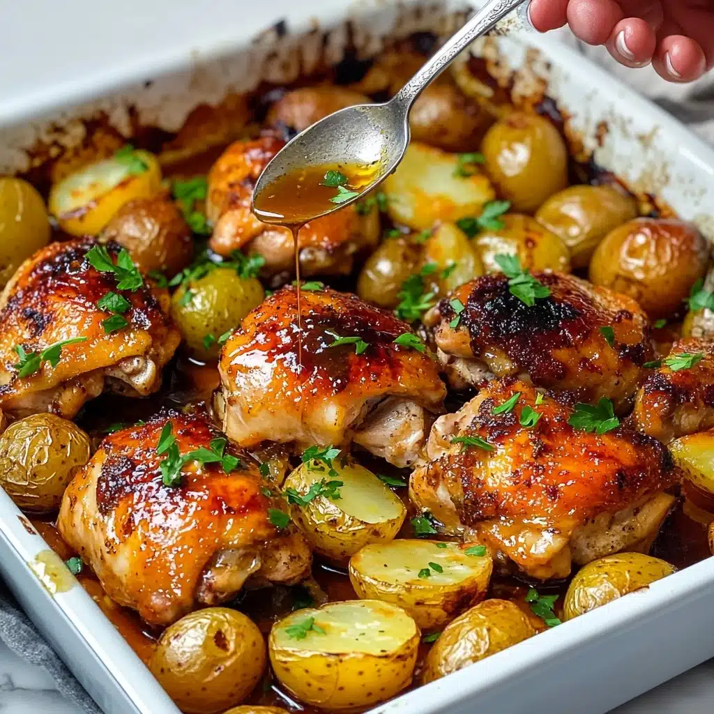 One Pan Chicken and Potatoes Recipe - Recipe Image