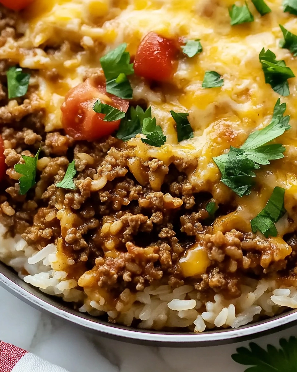 Ground Beef and Rice Skillet Recipe