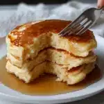 Buttermilk Pancakes with Homemade White Syrup Recipe