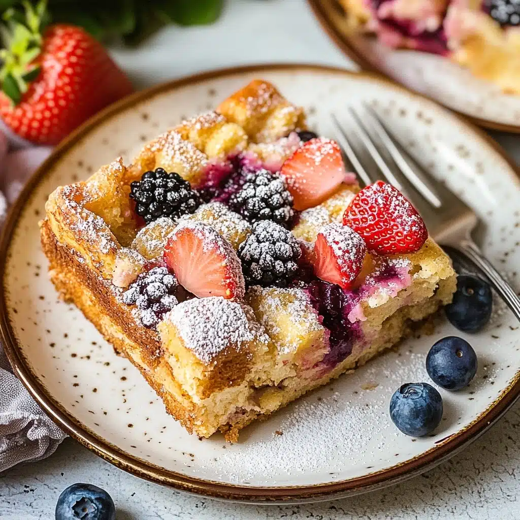 Berries & Cream French Toast Casserole Recipe - Recipe Image