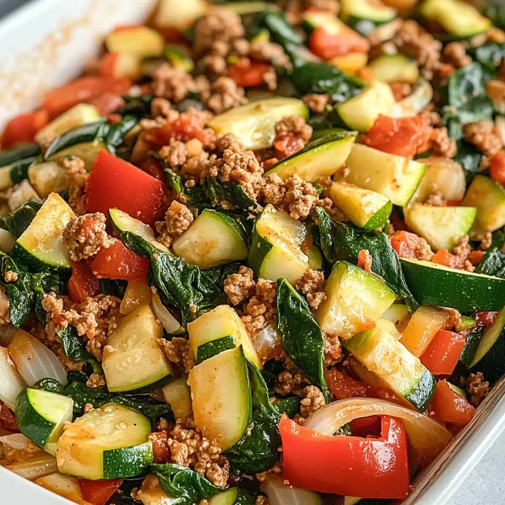 Easy Ground Turkey and Zucchini Skillet Recipe - Recipe Image