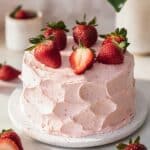 Strawberry Chocolate Cake with Strawberry Jam and Cream Cheese Frosting Recipe