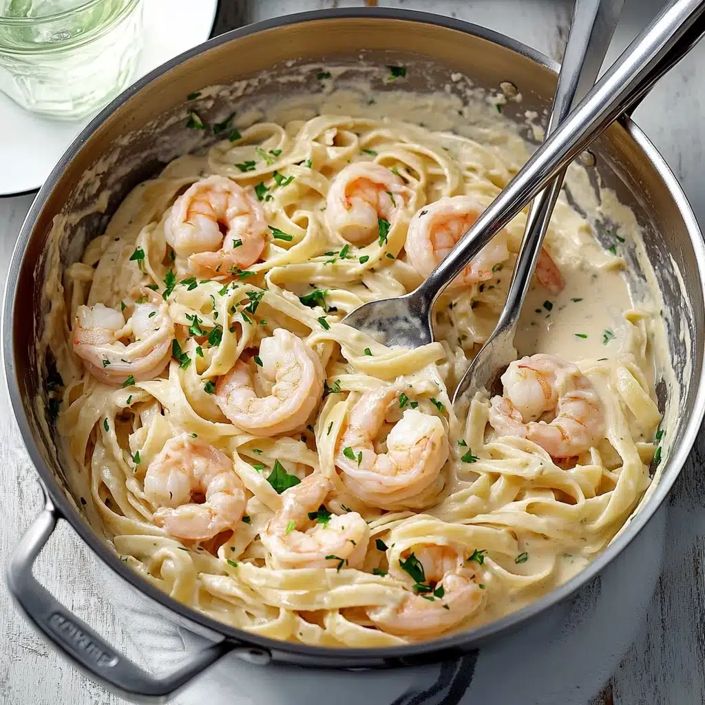 Shrimp Fettuccine Alfredo Recipe - Recipe Image