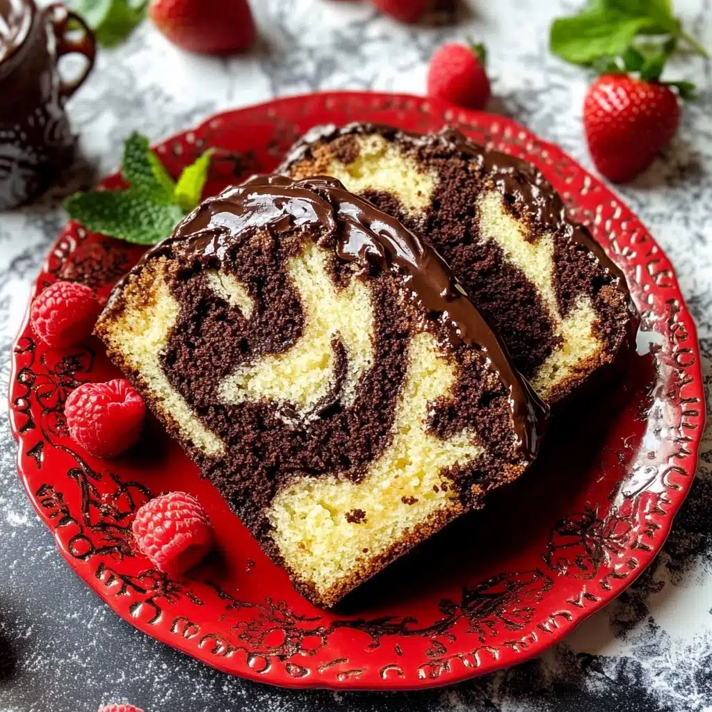 Marble Loaf Cake Recipe - Recipe Image