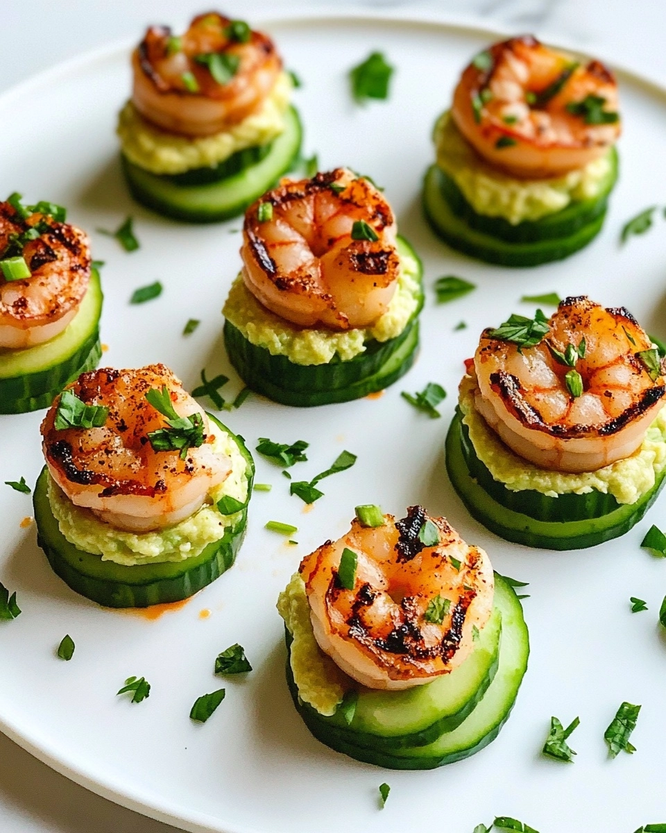 Blackened Shrimp Cucumber Bites Recipe