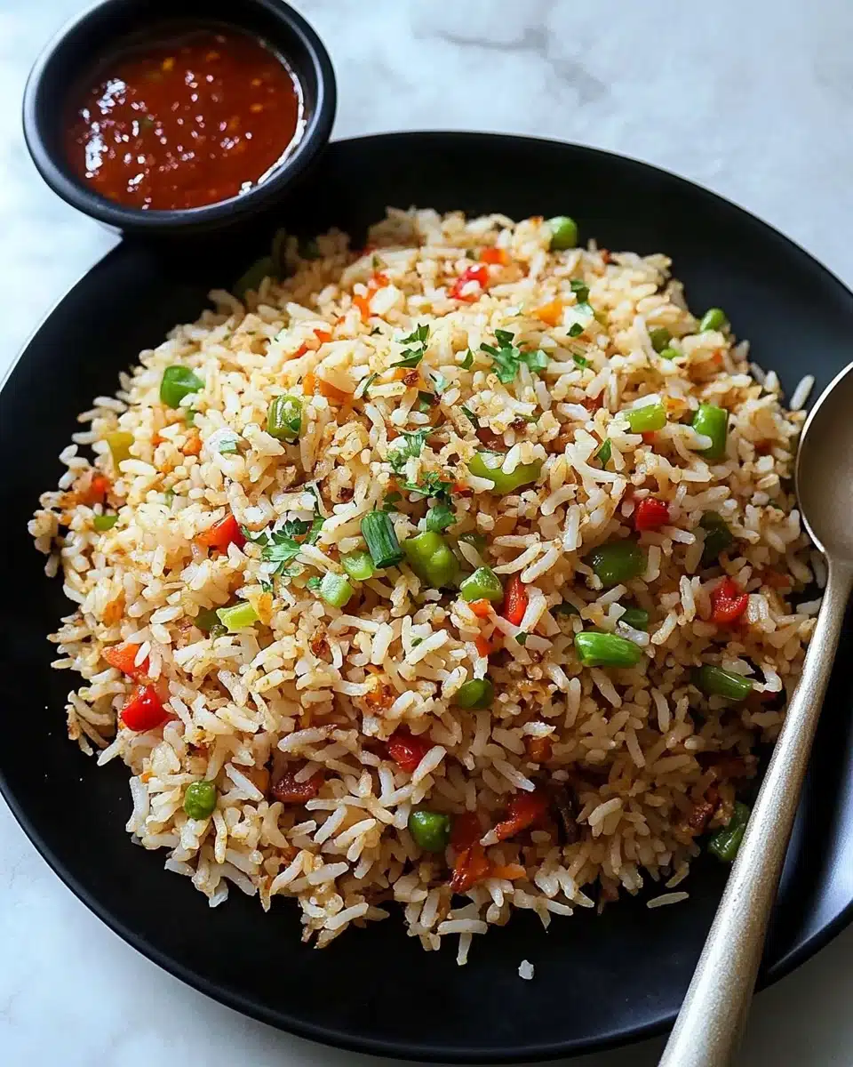 Chilli Garlic Fried Rice Recipe