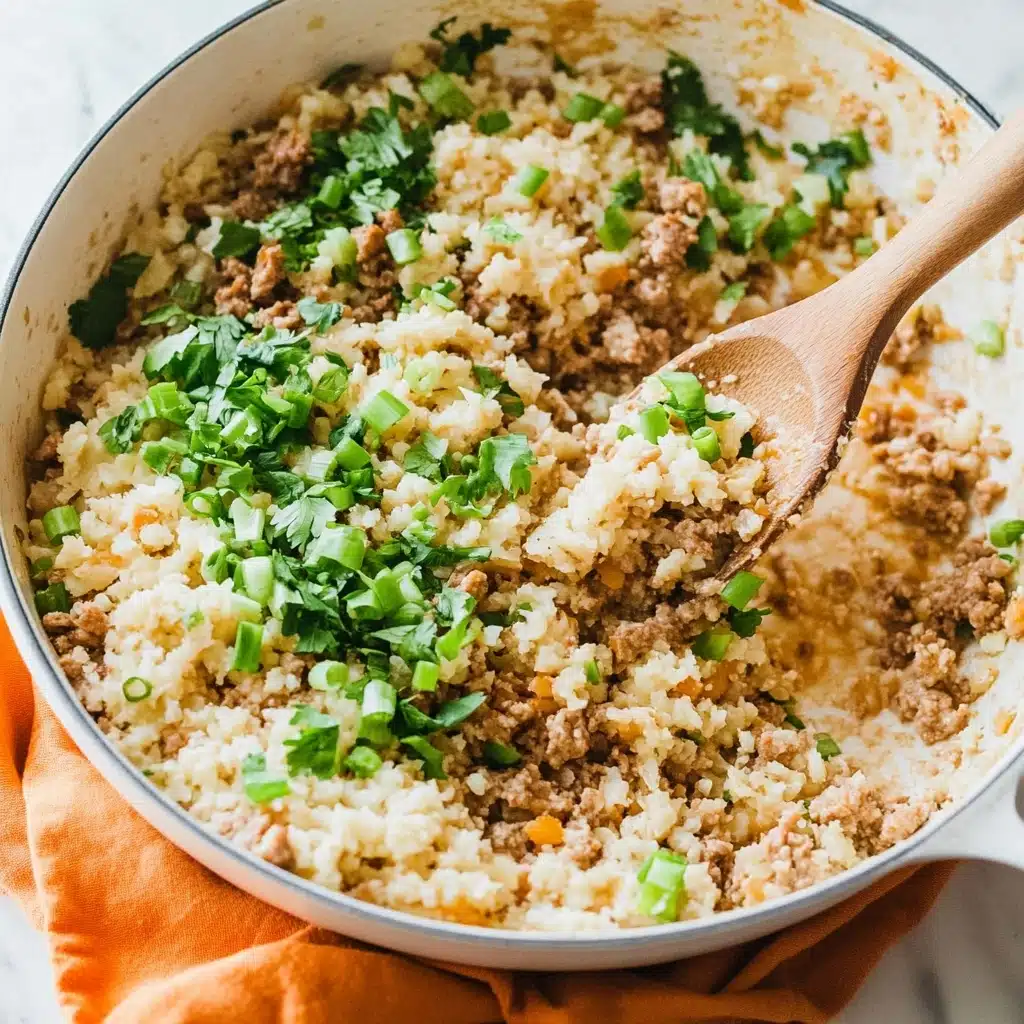 Buffalo Turkey Cauliflower Skillet Recipe - Recipe Image