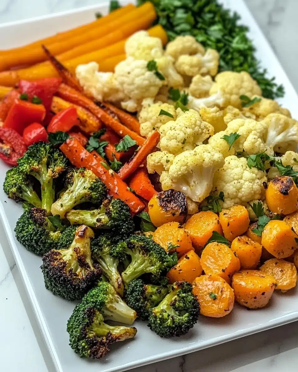 Garlic Roasted Vegetables Recipe