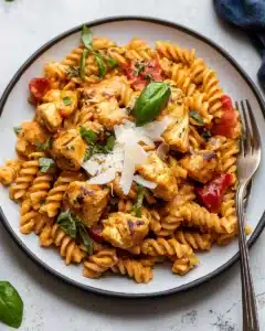 Lighter Creamy Cajun Chicken Pasta Recipe