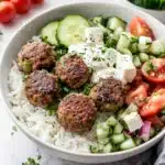 Greek Turkey Meatballs with Tzatziki Recipe