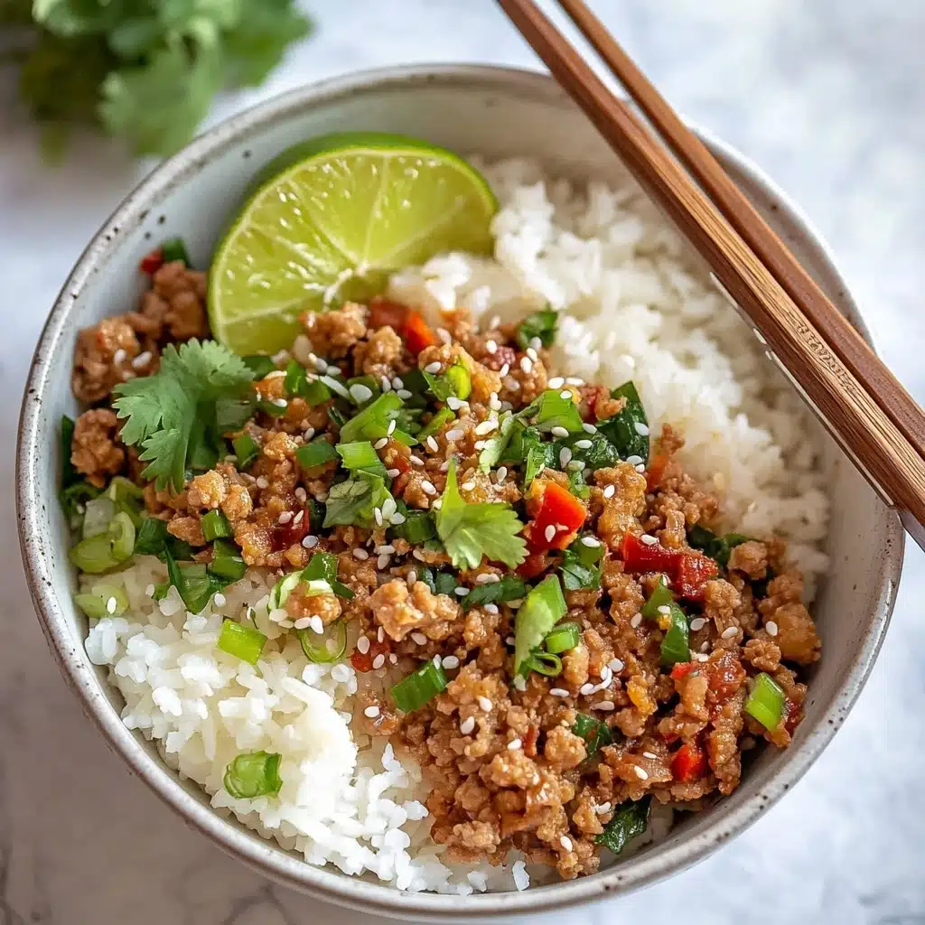Asian Ground Turkey Rice Bowls Recipe - Recipe Image