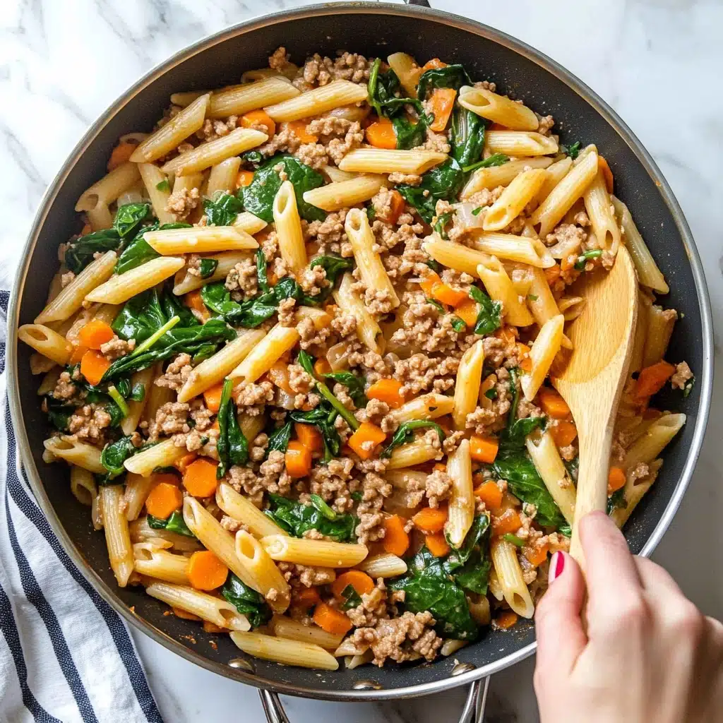 One Pot Ground Turkey Pasta Recipe - Recipe Image