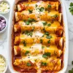 Beef Enchiladas with Green Chiles and Pinto Beans Recipe