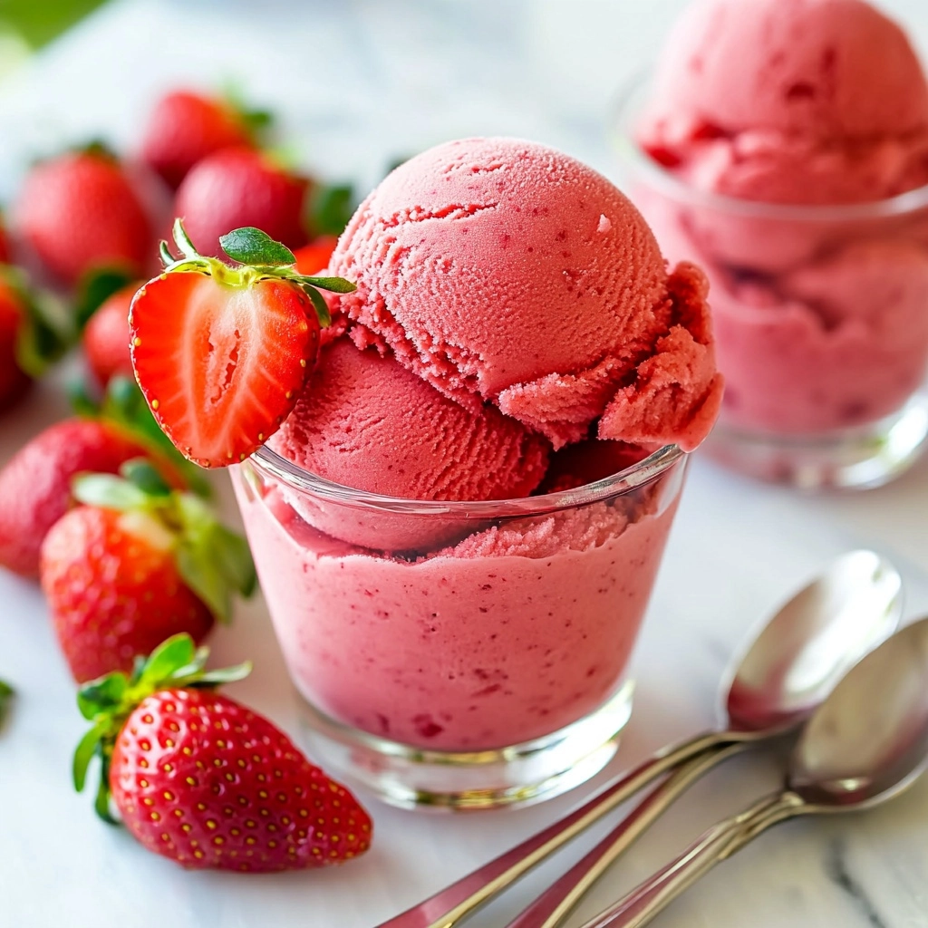 Strawberry Sorbet Recipe - Recipe Image