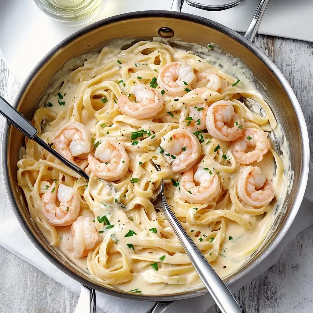 Shrimp Fettuccine Alfredo Recipe - Recipe Image