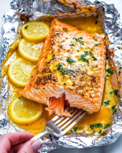 Sheet Pan Lemon Garlic Butter Salmon Recipe