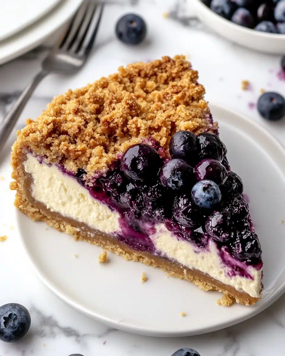 Blueberry Crumble Cheesecake Recipe