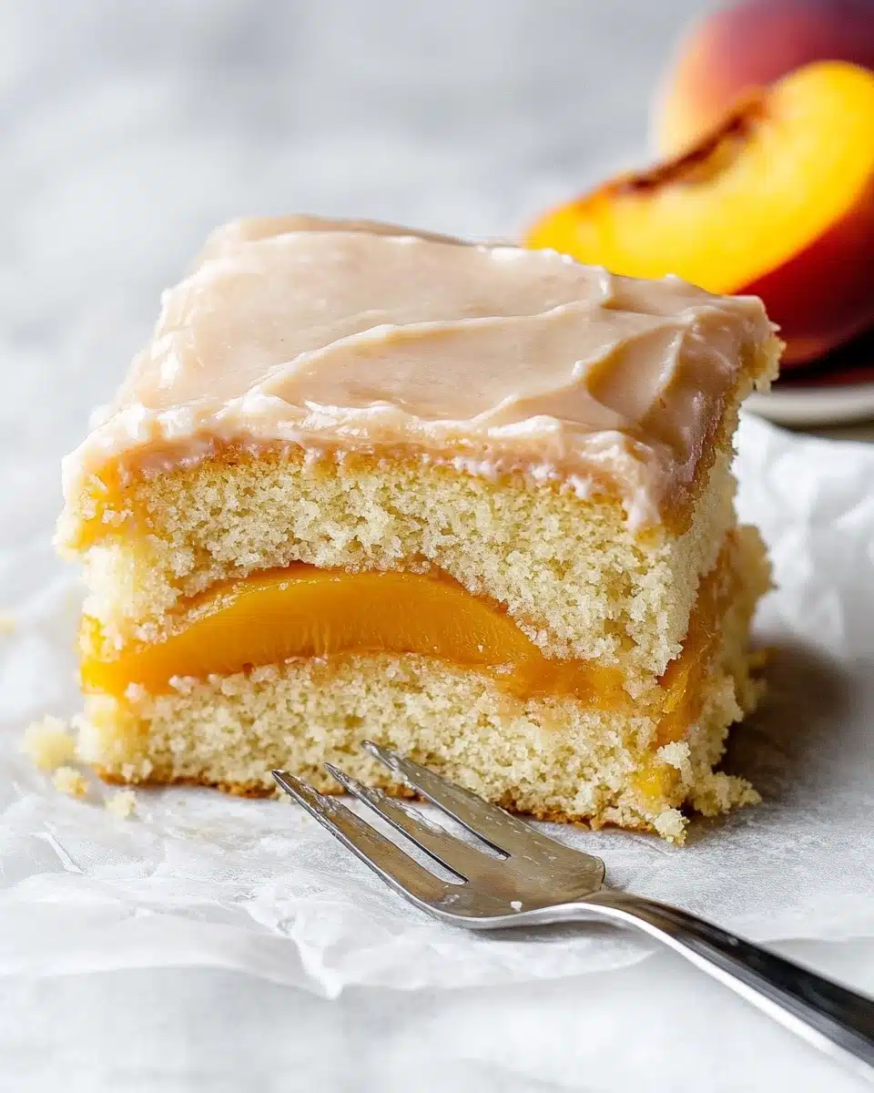 Brown Sugar Peach Cake Recipe