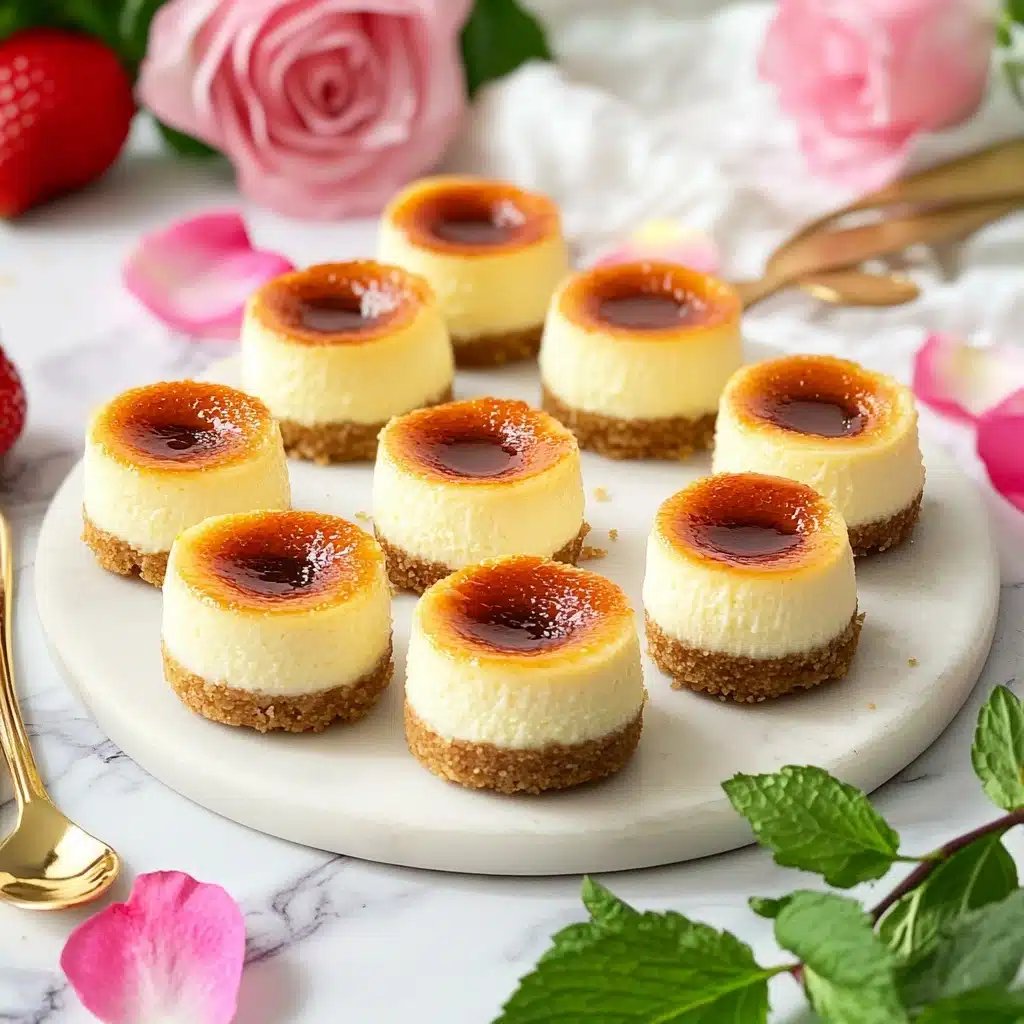 Mini Crème Brûlée Cheesecakes Recipe - Recipe Image