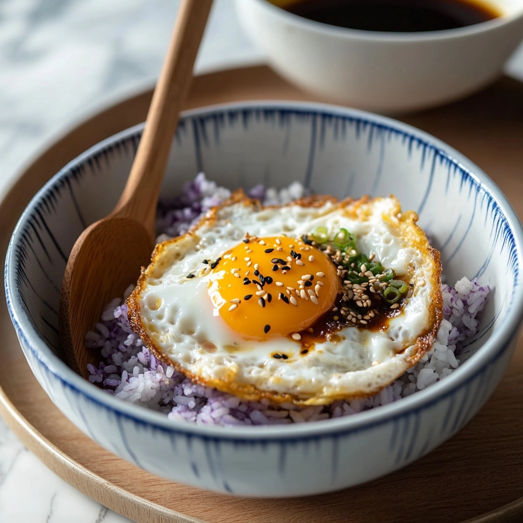 Gyeran Bap (Easy Korean Egg Rice with Leftover Rice) Recipe - Recipe Image