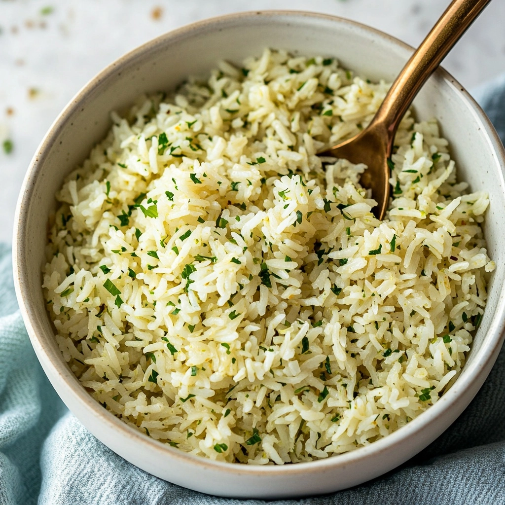 Herby Garlic Rice Recipe - Recipe Image