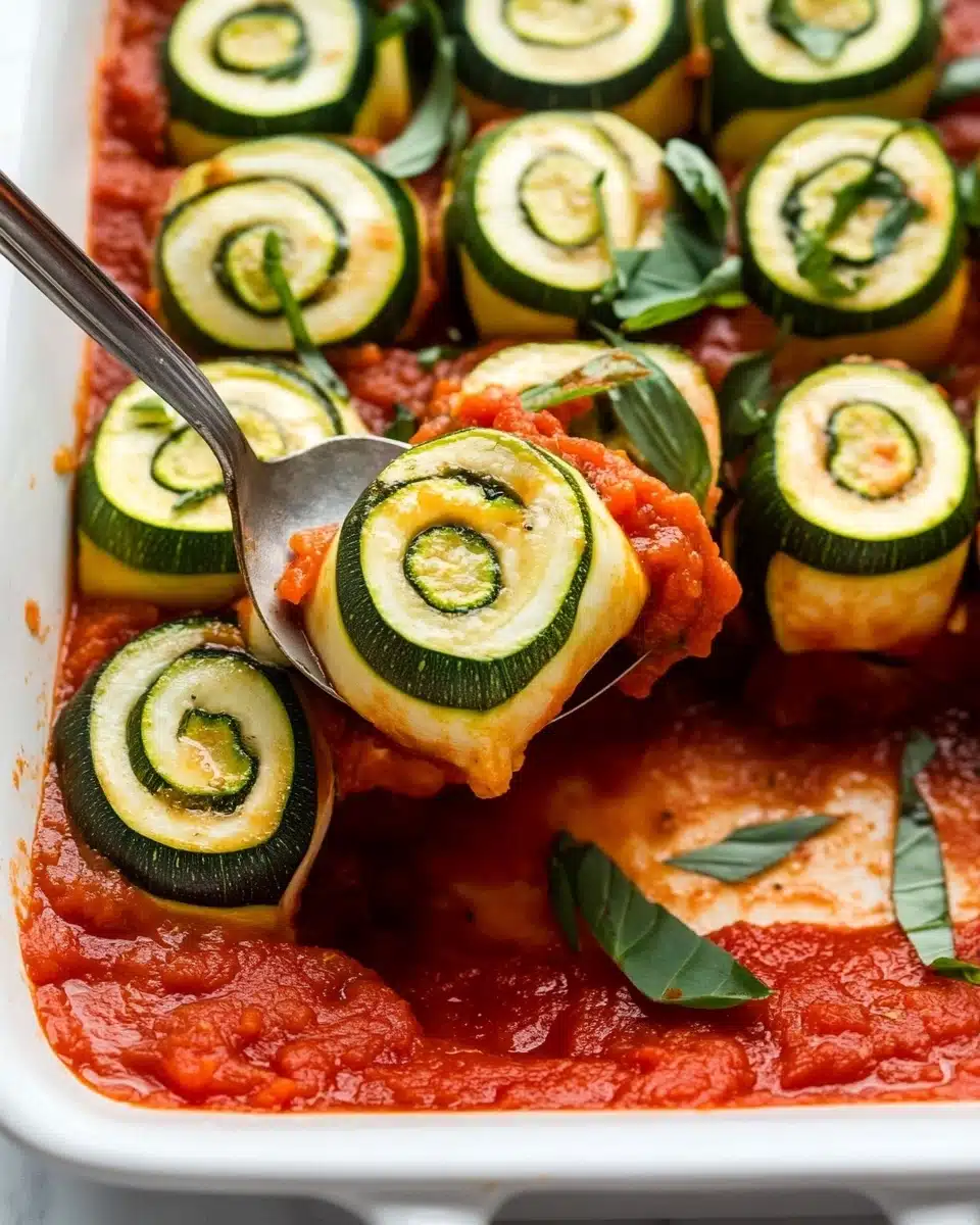 Vegan Zucchini Lasagna Roll Ups Recipe