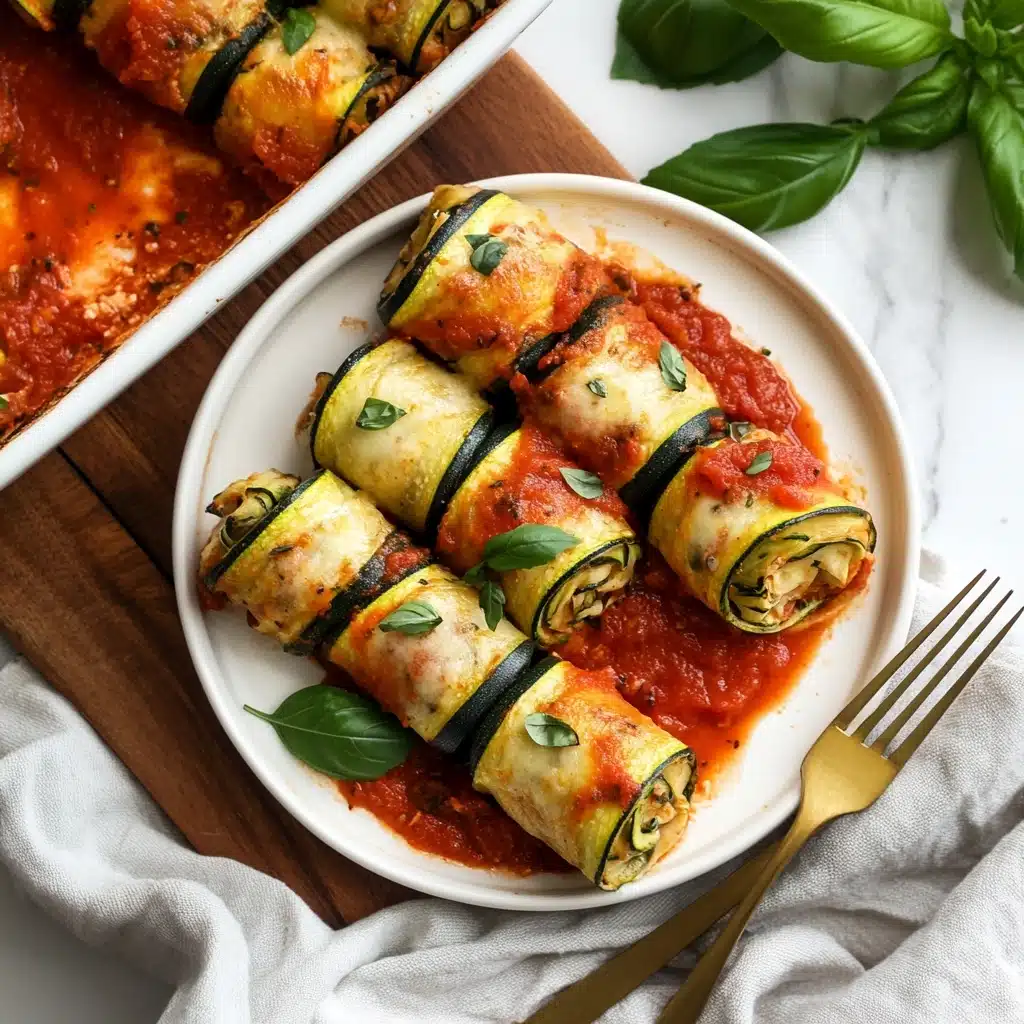 Vegan Zucchini Lasagna Roll Ups Recipe - Recipe Image