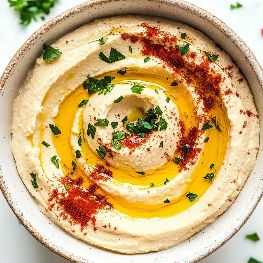 Smooth and Creamy Homemade Hummus Recipe - Recipe Image