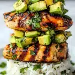 Honey Lime Chicken & Avocado Rice Stack Recipe