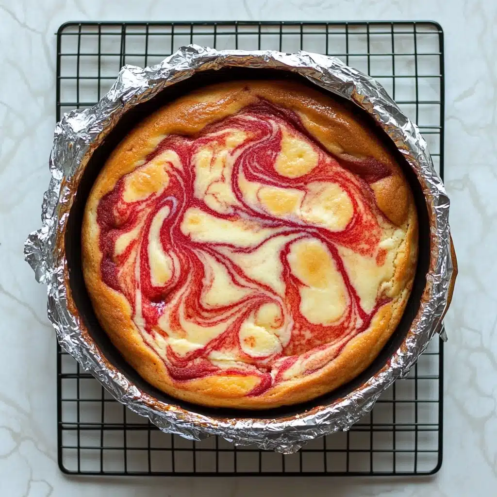 Strawberry Swirl Cheesecake Recipe - Recipe Image