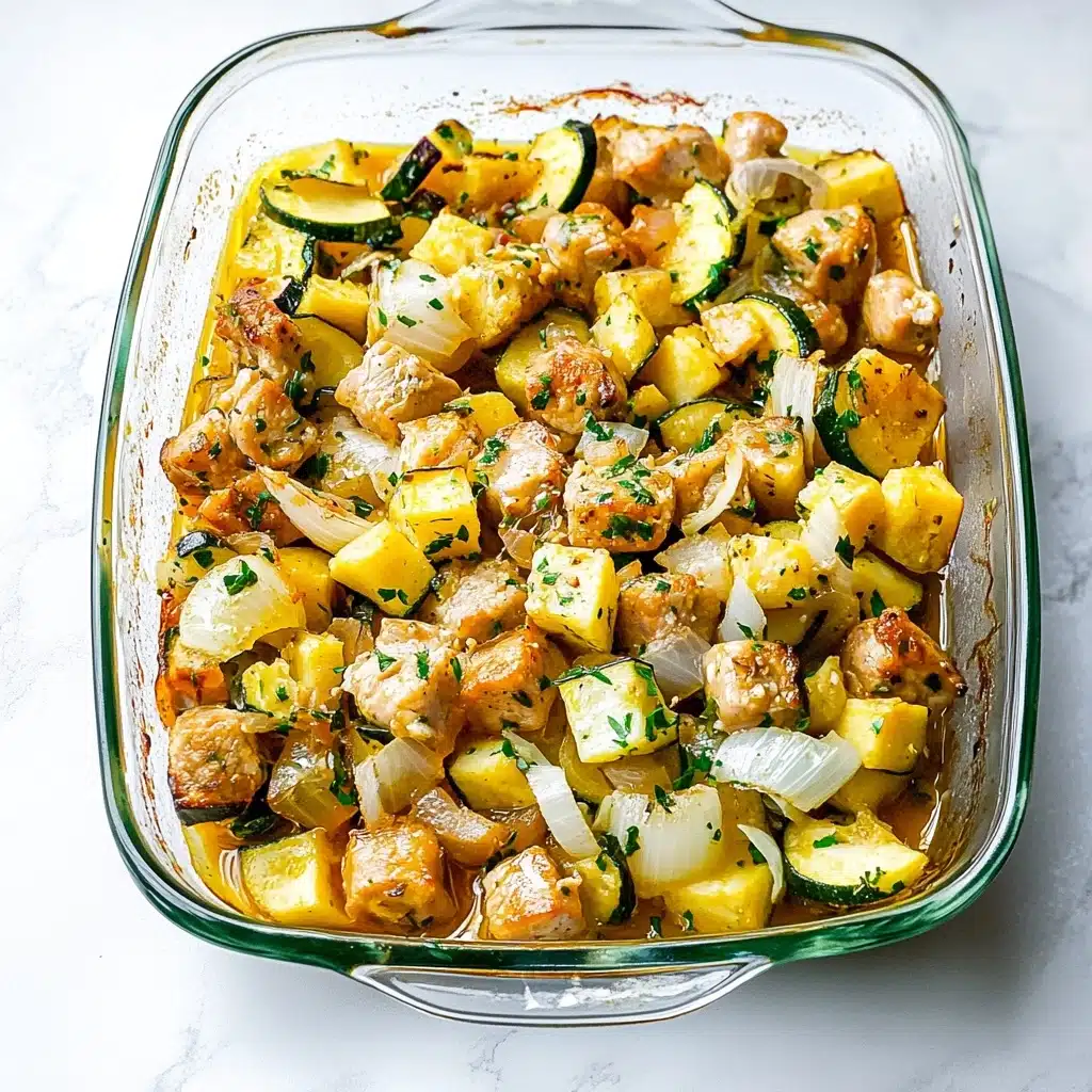 Easy Baked Chicken and Zucchini Recipe - Recipe Image