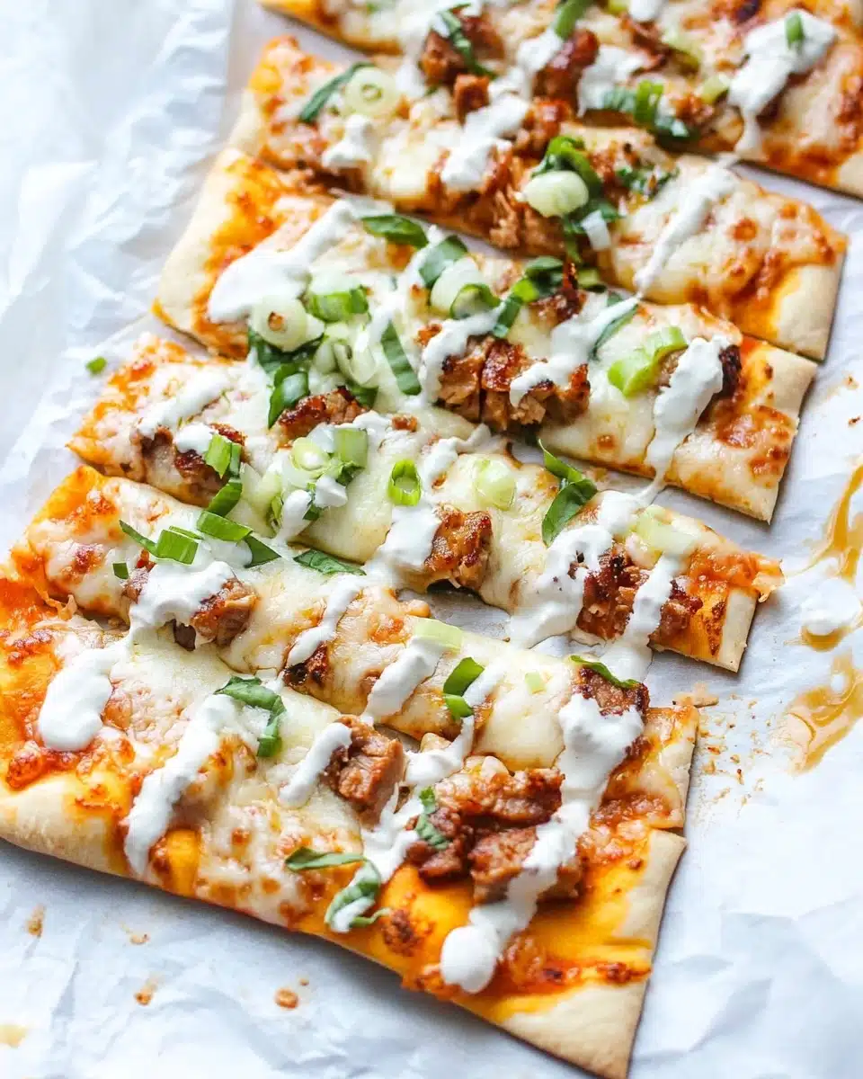 Buffalo Chicken Flatbread Recipe