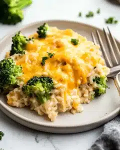 Cheesy Broccoli Chicken and Rice Casserole Recipe