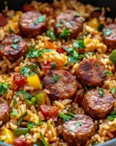 Cajun Sausage and Rice Skillet Recipe