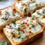 Chicken Alfredo Garlic Bread Pizza Recipe