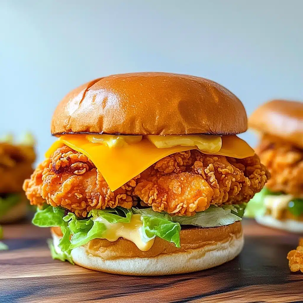 Spicy Crispy Chicken Burger Recipe - Recipe Image