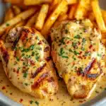 Chicken Fillet in Spicy, Creamy Garlic-Parmesan Sauce Recipe