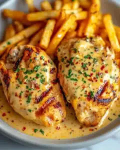 Chicken Fillet in Spicy, Creamy Garlic-Parmesan Sauce Recipe